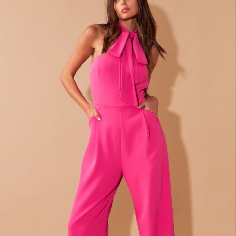Front Tie Strapless Jumpsuit by Endless rose, size Small